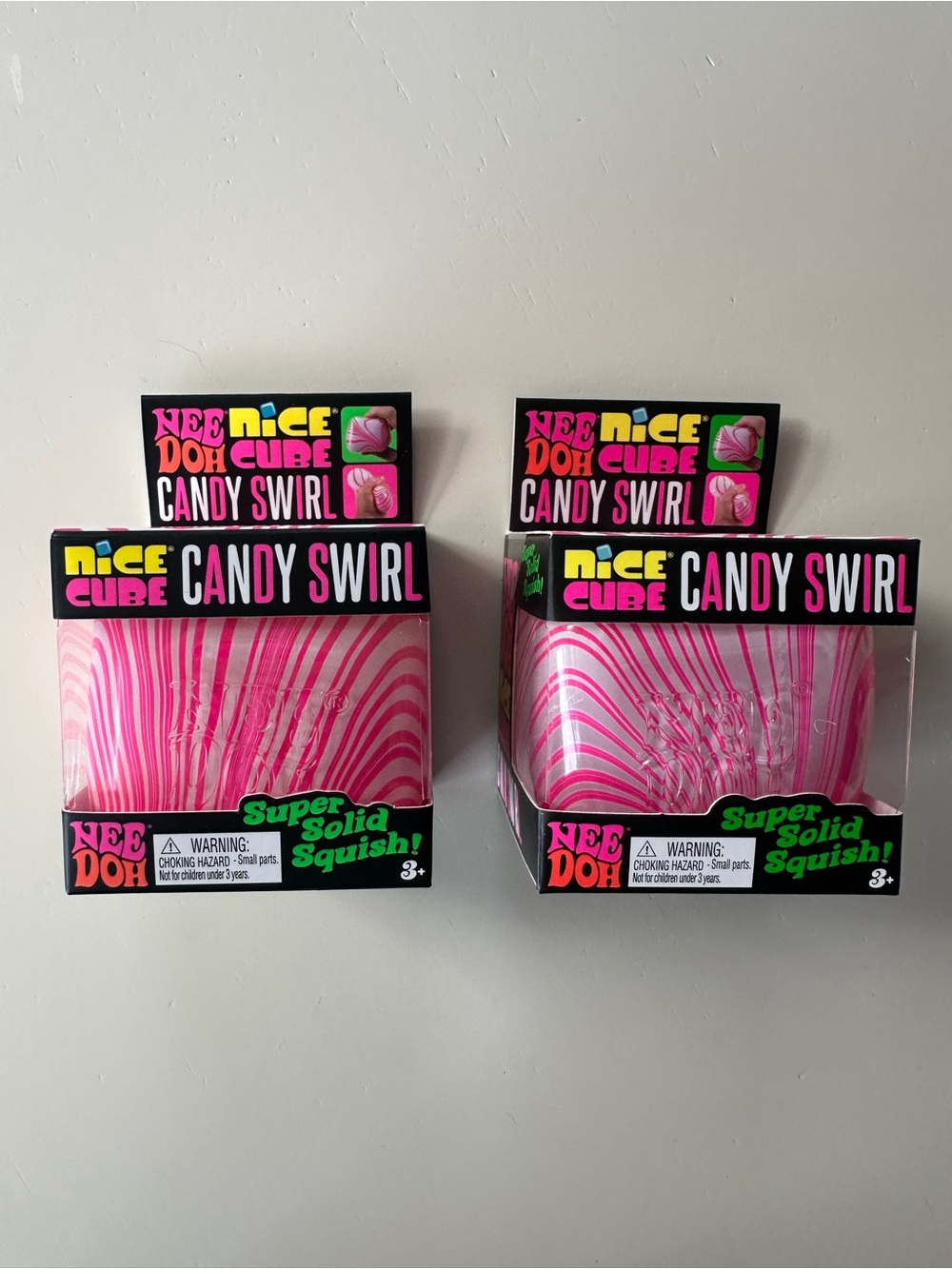 Needoh Nice Cube Candy Swirl - Set of two